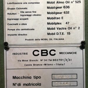 PRESSA PIEGATRICE IDRAULICA "CBC" USATA