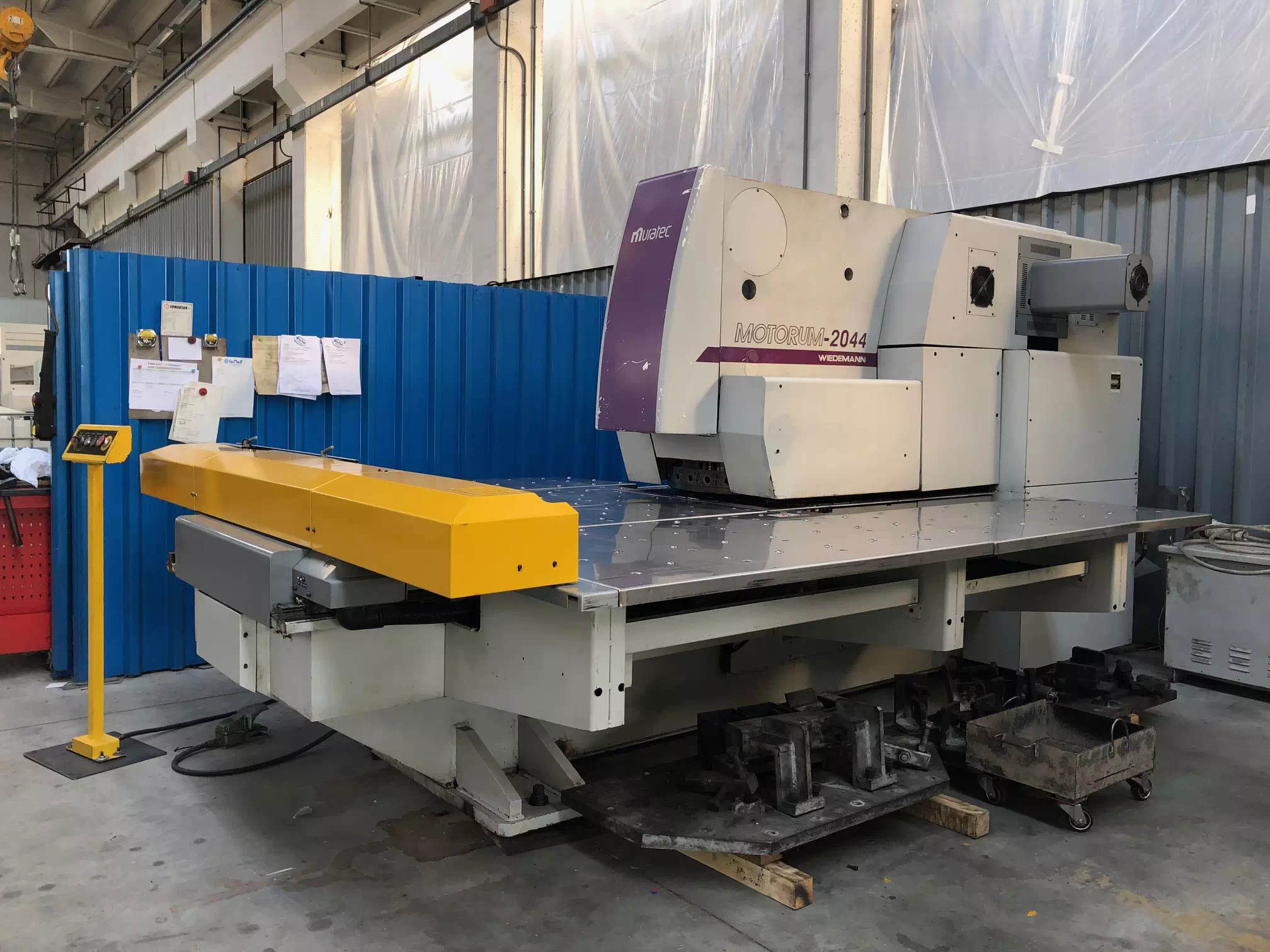 PUNZONATRICE-ELETTRICA-A-TORRETTA-USATA-USED-ELECTRIC-TURRET-PUNCH-PRESS-MURATEC-WIEDEMANN-MOD.-M2044-1250X1250CMF16-